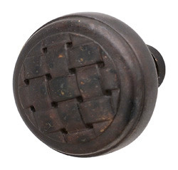 Knob, Cottage, brass, oil-rubbed bronze, M4, diameter 35mm