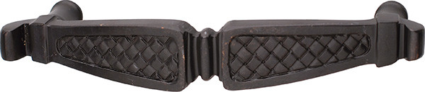 Handle, Cottage, brass, oil-rubbed bronze, M4, center to center 96mm
