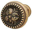 Knob, Artisan, zinc, antique brass, M4, 48 x 37mm