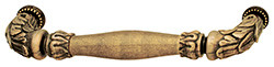 Handle, Artisan, zinc, antique brass, M6, center to center 8"
