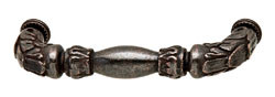Handle, Artisan, zinc, florentine bronze, M4, center to center 3"