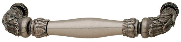 Handle, Artisan, zinc, pewter, M6, center to center 12"