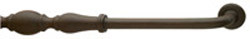 Handle, Bordeaux, iron, rust, M6, center to center 18"