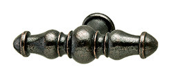 Handle, Bordeaux, iron, florentine bronze, M4, 107 x 26mm