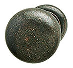 Knob, Bordeaux, iron, florentine bronze, M4, 25 x 27mm