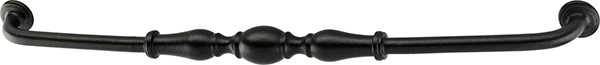 Handle, Bordeaux, iron, oil-rubbed bronze, M4, center to center 18"