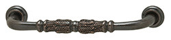 Handle, Chateau, brass, florentine bronze, M4, center to center 96MM