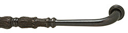 Handle, Chateau, brass, florentine bronze, M4, center to center 128MM