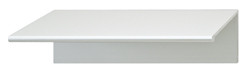 Extruded Handle, aluminum, silver colored, 2500mm