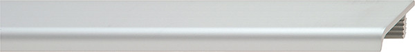 Extruded Handle, aluminum, silver, 2500mm