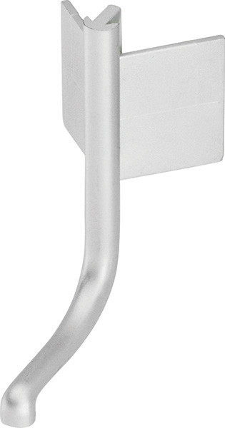 Corner Piece, for outside L Channel Extrusion, Aluminum, Silver
