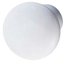 Knob, ceramic, white, 8-32, diameter 33 x 30mm