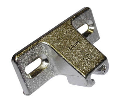 1pck Edge Mount Mounting Plates, Nickel 1/2" Ol 130.1100.23