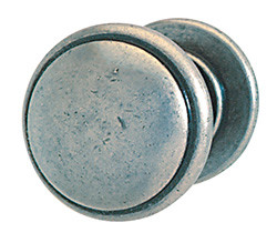 Knob, brass, pewter, M4, diameter 30mm