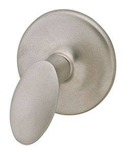 Knob, Bella Italiana, brass, nickel matt, M4, diameter 40mm