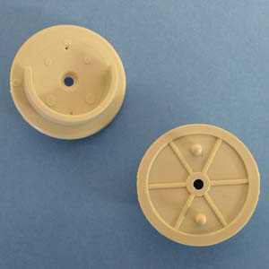 Pegged Pole Socket Almond, Pkg of 250 sets