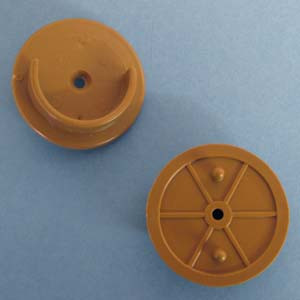Pegged Pole Socket Tan, Pkg of 250 sets
