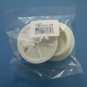 Pegged Pole Socket White, 1 set