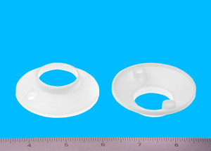 Pole Socket White 1-1/8", Pkg of 1000