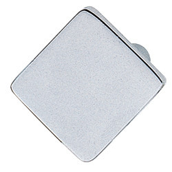 Knob, zinc, chrome polished, M4, 26 x 26mm