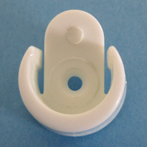 Secured Pole Socket White 17mm, Pkg of 1000