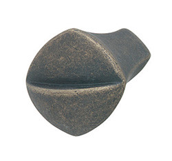 Knob, zinc, antique brass, M4, 20 x 20mm