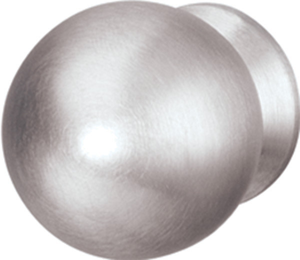 Knob, stainless steel, matt, M4, 25 x 28mm
