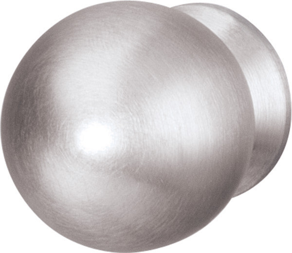 Knob, stainless steel, matt, M4, 30 x 39mm
