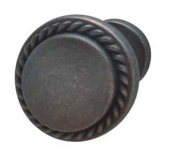 Knob, Americana, zinc, oil-rubbed bronze, M4, 30 x 23mm