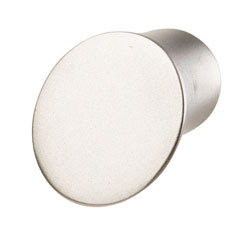 Knob, zinc, nickel matt, M4, diameter 14mm