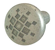 Knob, zinc, pewter, M4, diameter 34mm