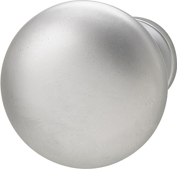 Mushroom Knob, zinc, chrome matt, 8-32, 30 x 28mm