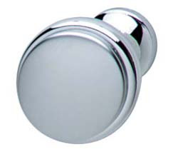 Knob, zinc, chrome polished / chrome matt, M4, 37 x 27mm