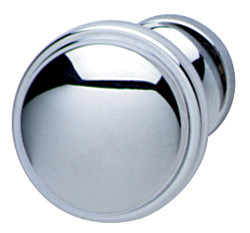 Knob, zinc, chrome polished, M4, 36 x 28mm