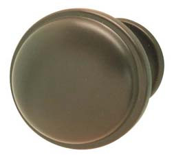 Knob, zinc, dark oil-rubbed bronze, M4, 36 x 28mm