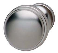 Knob, zinc, nickel matt, M4, 36 x 28mm
