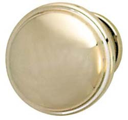 Knob, zinc, nickel polished, M4, 36 x 28mm