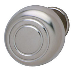 Knob, zinc, nickel matt, M4, diameter 28 x 21mm