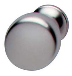 Knob, zinc, nickel matt, M4, 25 x 22mm
