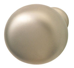 Knob, hollow, steel, matt nickel, 8-32, 32 x 31mm