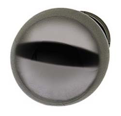 Knob, brass, black nickel-plated, 8-32, 31 x 29mm
