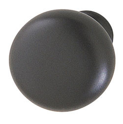 Knob, zinc, black matt, 8-32, 31mm