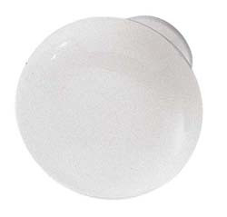 Knob, zinc, white, 8-32, 31mm