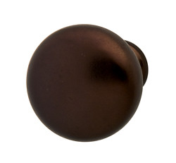 Knob, zinc, bronzed copper, 8/32, 31mm