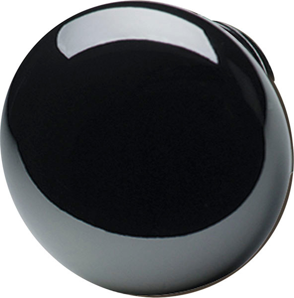 Knob, zinc, black nickel-plated, 8-32, 31mm