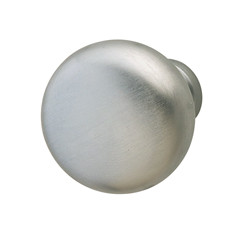 Knob, zinc, satin chrome, 8/32, 31mm