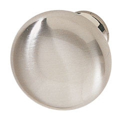 Knob, zinc, stainless steel, 8-32, 31mm
