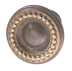 Knob, brass, bronzed and brushed, M4, 35mm