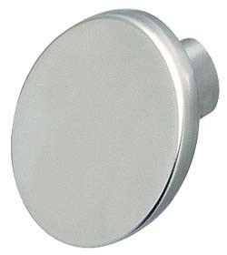 Knob, zinc, nickel matt, M4, 32 x 28 x 28mm