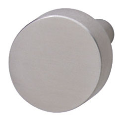 Knob, steel, matt, M4, 32 x 25mm
